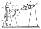 RACK-AND-SEGMENT GEAR MECHANISM WITH A HYDRAULIC DRIVE