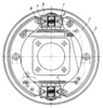 TOOTHED MECHANISM OF A HYDRAULIC BRAKE WITH FLOATING SHOES