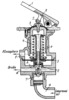 LEVER MECHANISM OF A BRAKE VALVE WITH AN ELASTIC MEMBRANE