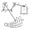 LINKWORK MECHANISM OF A BELLOWS-OPERATED PRESSURE GAUGE