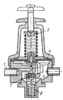 PRESSURE REDUCER MECHANISM WITH AN ELASTIC MEMBRANE
