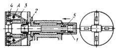 FOUR-JAW HYDRAULIC CHUCK MECHANISM