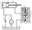 MACHINE TOOL HYDRAULIC DRIVE MECHANISM WITH A SPEED REGULATOR