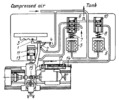 HYDROPNEUMATIC DRIVE MECHANISM OF A LATHE TRACING DEVICE