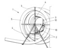 Perspective view of the assembly of the adjustable and detachable bracket with the coil