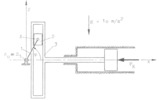 Yoke piston driven with  scotch