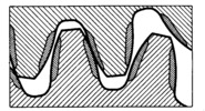 Surface effect obtainable on the teeth of a wheel
