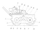 Side view of compressor cylinder transmission device removed