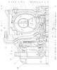 Longitudinal section through the upper part of the device