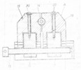 Section through clamping vise training device mesh