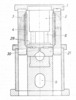 Cross section through cutting device