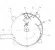 Horizontal plan view of the device