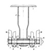 Section of the brake control mechanism