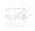 Schematic front view of the device in another constructive version