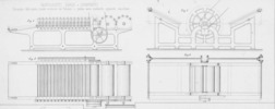 Tav. 19, Gastaldetti Carlo e Compagni, Estrazione della materia tessile contenuta dal Palmizio o palma nana mediante pposite macchine