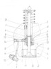 Schematic section through a cylinder head valve