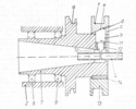 Axial section through the slicing device