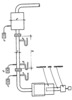 Scheme of the fluidized reactor