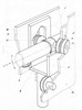 Pneumatic switch to control powdery, pipe guiding roller drive