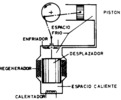 Two-cylinders engine with a shifter