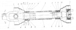 Universal-Joint Shaft Section