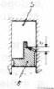Partial longitudinal section through the the injection pump cylinder