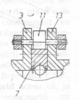 Axial section through the upper ferry eccentric clamping