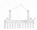 Schematic view of the profile of the radiator to disperse heat