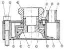 Assembly of a variable compression head
