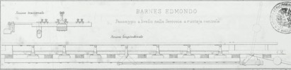 Tav. 1, Barnes Edmondo, Passaggio a livello nelle ferrovie a ruotaja centrale