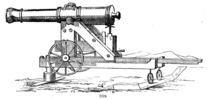 Detail from canon support with wheels