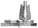 Detail of cupolas to re-melt iron casting.