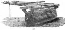 Detail of a land remover.