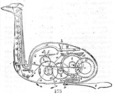 Detail from a mechanical duck.