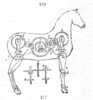 Detail from a mechanical horse.
