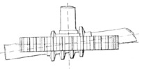 Image of crown-worm gear II