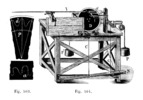Testing machine for measuring vibrations of a tuning fork.
