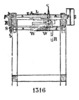 Elastic yarns generating machine.