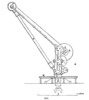 Scheme fixed shaft crane.