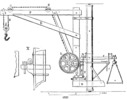 Scheme Mrs. George´s crane for weighing and lifting loads simultaneously.