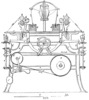 Scheme from the machine to generate twisted yarn of cotton, linen or wool.