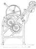 Scheme from linen mashing machine.