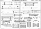 Horizontal trusses.