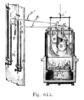 Experiment of the comparison of the temperature of two different gases.