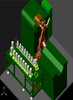 3D model of the turning flexible cell - manipulator