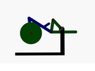 Power miter saw with hinge linkage linear guides