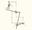Six bar linkage. Inverted slider crank in series with a slider crank –1