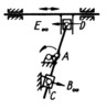 Lösungsvariante 7 zur Struktursynthese-Aufgabe durch Kombinieren der Gelenkarten der Grundbauform in Bild 3.39b (Lehrbeispiel 2.12)