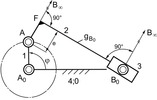 inverted slider-crank mechanism, development from the crank-rocker mechanism