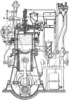 Vertical section of Rupa pulverized coal engine